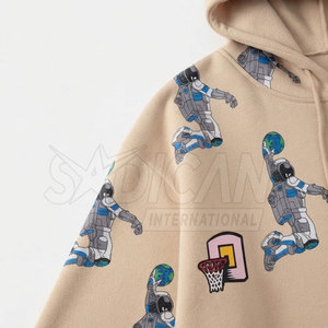 Sweat à capuche ample de qualité supérieure pour homme, avec impression intégrale, style pull, en tissu polaire écologique, pour un usage décontracté - Product Image 6
