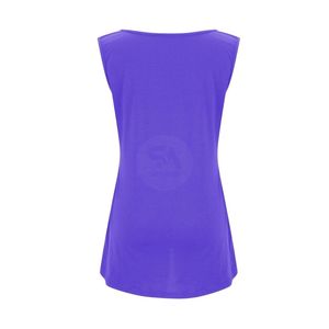 เสื้อกล้ามผู้หญิงสีน้ำเงินรอยัล ไซส์พลัส แบบไม่มีแขน คอกว้าง ทรงสปอร์ต สำหรับออกกำลังกายในฤดูร้อน รับผลิตแบบ OEM ตามสั่ง - Product Image 5