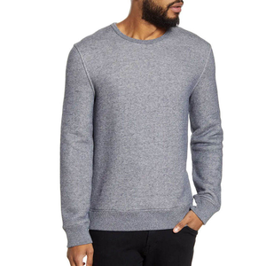 Sweat-shirt à col rond en molleton gris pour homme, coupe classique, manches classiques, respirant, coupe-vent, écologique, séchage rapide, décontracté - Product Image 2