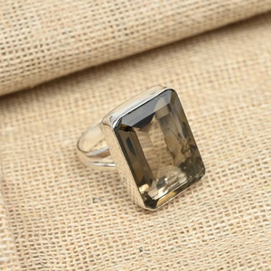 925 Sterling Silver Smokey Topaz <b>Ring</b> Natural Topaz Gemstone Handmade <b>Ring</b> Elegant Gift for Unisex - Product Image 1