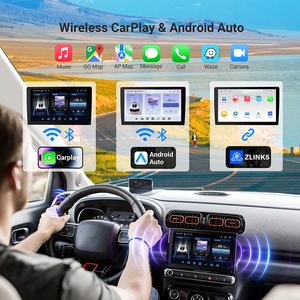 Haudio IPS Portable Monitor Wireless Screen Smart Screen Universal MultimediaStereol Double Din Fm <strong>Gps</strong> Carplay - Product Image 4