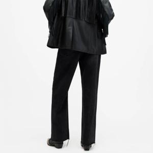 Vaqueros ajustados de cintura alta con botones y efecto desgastado, el mejor estilo para mujer - Product Image 3