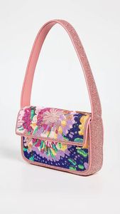 Bohemian Handmade Beaded <b>Sequin</b> Shoulder <b>Bag</b> Women Colorful Floral Evening Clutch Vintage Party Y2K Handbag Craftera Exports - Product Image 3