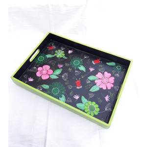 ถาดเสิร์ฟ MDF พิมพ์ลายคุณภาพสูง 64 แบบ สำหรับอาหารและเครื่องดื่ม ถาดตกแต่ง - Product Image 6