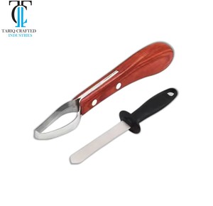 Nuevo Cuchillo Profesional para Herrador, de Acero Inoxidable, Herramienta para Recortar Pezuñas de Caballos - Product Image 4