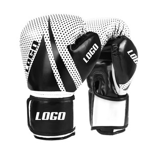 Guantes de Boxeo Profesionales de Piel Sintética para Adultos, 12oz, con Cierre, Transpirables, Rojos y Negros, Equipo de Entrenamiento de Artes Marciales de Alta Calidad - Product Image 5