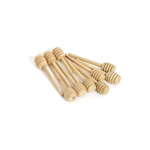 Cucharón de Madera Rústico Natural para Miel, Diseño Artesanal Ecológico, Ideal para Tarros de Miel, la Hora del Té, la Pausa para Café y Regalos - Product Image 1