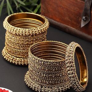 24K Gold Plated Brass Alloy Cuff <b>Bracelet</b> Emerald Cut <b>Crystal</b> Rhinestone Flower Pattern Women's Jewelry Claw Setting Third Party - Product Image 2