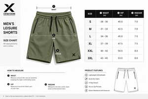 Shorts de loisirs pour hommes X Sports City, tissu premium, broderie solide, conçus pour un usage quotidien, légers, extensibles, imperméables - Product Image 6