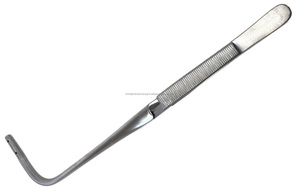 Pinces à pointe croisée courbées Jackson 24 cm en acier inoxydable pour chirurgie générale, réutilisables, instrument manuel - Product Image 6