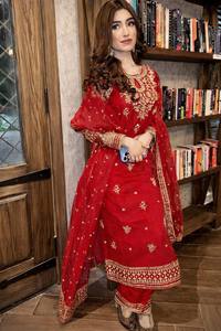 Ensemble Salwar Designer pour Femme – Kurti Brodé et Palazzo pour Mariages et Cérémonies - Product Image 5