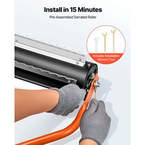 Rullo Manuale in Acciaio Inossidabile da 4,3 m per la Rimozione di Erbacce e Fanghi da Laghi e Stagni - Attrezzo per la Pulizia di Laghi e Stagni - Product Image 5