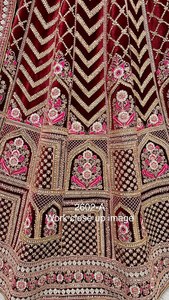 Lehenga Choli de Terciopelo para Novia, Diseño de Diseñador, Bordado, para Invierno, Todas las Temporadas, Fiestas, Materiales Reciclados, Venta al Por Mayor - Product Image 5