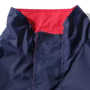 Chaqueta de entrenamiento personalizada para hombre, transpirable, 100% poliéster, impermeable, cortavientos, para correr, con cierre de cremallera. - Product Image 4