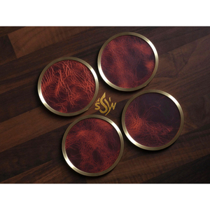 Superior Quality Copper <b>Coaster</b> Tableware Decoration Office Room Copper <b>Drink</b> <b>Coaster</b> for Customized Sale Available at Low Cost - Product Image 4