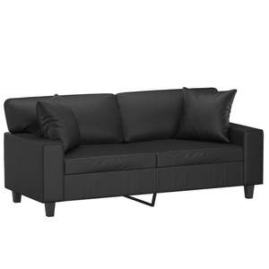 Sofá Negro de 2 Plazas para Sala de Estar - Product Image 3