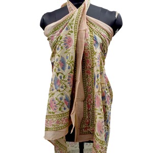 Sarongs Largos de Algodón Estampado Indio a Precio Económico para Mujer, Sarongs con Estampado Dabu, Pañuelos Bagru, Pareos, Lotes al por Mayor de Sarongs - Product Image 3