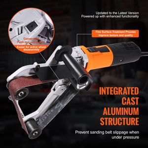 Lucidatrice Professionale per Tubi da 1000W, Levigatrice a Nastro a 6 Velocità Variabili, 1100-3200 giri/min, Pialla Elettrica, Macchina per Smerigliatura - Product Image 3