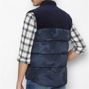 เสื้อกั๊กบุนวมคุณภาพสูงสำหรับผู้ชาย คอทรงโอ น้ำหนักเบา ระบายอากาศได้ดี ผลิตจากไนลอน/โพลีเอสเตอร์ อุ่นสบายในฤดูหนาว กันน้ำ มีซิป เหมาะสำหรับกิจกรรมกลางแจ้ง มีโลโก้ - Product Image 4