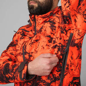 Waterproof Blaze Orange <b>Camo</b> Hunting <b>Jacket</b> for Men Breathable Windproof Softshell Outdoor High Visibility Shooting Gear - Product Image 3