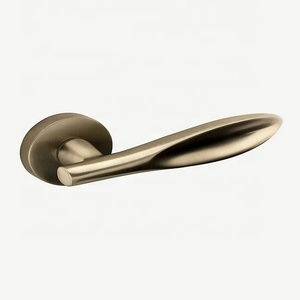 <b>Antique</b> <b>Brass</b> Lever <b>Door</b> Handle Durable Furniture Hardware Matte Finished Passege Privacy Lock Traditional Design Home Office - Product Image 2