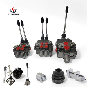 Vanne de commande <span class=keywords><strong>hydraulique</strong></span> Hy-Waloil P40 P80 P120 distributeurs directionnels hydrauliques multivoies pour tracteur de <span class=keywords><strong>fendeuse</strong></span> de bûches de chariot élévateur - Product Image 1
