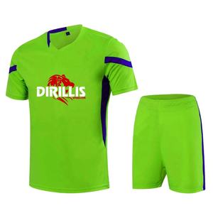 Uniforme de Fútbol Personalizado al por Mayor Greene 2024, Conjunto de Camiseta y Pantalones Cortos de Fútbol Sublimados, 100% Poliéster, Unisex para Adultos - Product Image 1