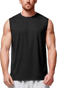 Débardeur en coton côtelé sans manches pour hommes, conçu pour les séances de sport et les entraînements quotidiens - Product Image 2