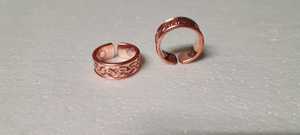 Anillo Giratorio SHAHRUKH HANDICRAFTS Hecho a Mano 100% Cobre Puro para Uso Diario, Bodas, Aniversarios, Fiestas, Estilo Moderno, Compromiso - Product Image 2