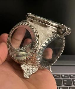 Boîte à bijoux élégante en laiton et verre de conception personnalisée stockage en métal de meilleure forme pour l'exportation en gros de l'exportateur de confiance - Product Image 4