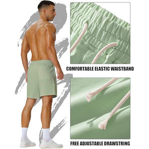 Shorts cargo décontractés en toile épaisse, multi-poches, style charpentier, coupe ample, avec cordon de serrage, en coton - Product Image 3