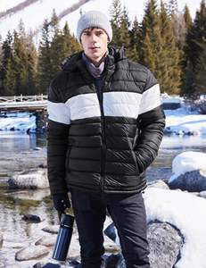 Veste d'hiver matelassée réversible à col montant, design personnalisé OEM, style streetwear, anti-UV et séchage rapide, manches longues, mode masculine - Product Image 1