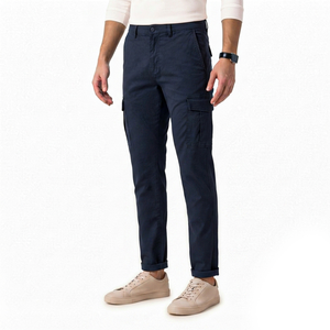 Pantalones Cargo Modernos e Informales para Hombre, Corte Ajustado, Pierna Estrecha, Múltiples Bolsillos, Logotipo Personalizado, Pantalones de Alta Calidad para Hombre - Product Image 4