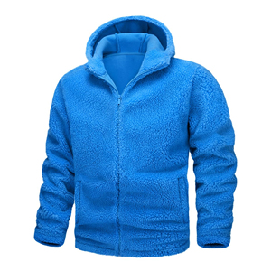 Sweat à capuche chaud en polaire Sherpa pour homme et femme, personnalisé, doux, en peluche, avec fermeture éclair, style décontracté, streetwear, vêtement d'extérieur brodé - Product Image 6