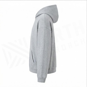 Sweat-shirt à capuche North Approach gris en coton French Terry unisexe décontracté avec poches coupe classique pour l'automne - Product Image 3