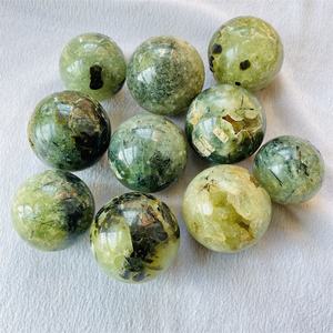 Wholesale Natural Green Grape Agate Sphere Quartz <b>Crystal</b> <b>Ball</b> Black Rutile Prehnite Agate Sphere Top Grade Gemstone - Product Image 6