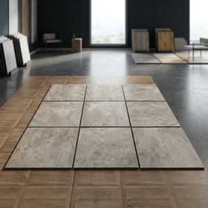 Pavé décoratif de 2cm pour sol et mur, sol en porcelaine 600x600mm,600x1200mm, carrelage rectifié pour allée - Product Image 2
