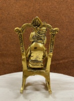 Statue de Ganesh en métal de Style Vintage faite à la main pour la décoration de la maison, cadeau de retour, figurine de seigneur Ganesh pour la décoration