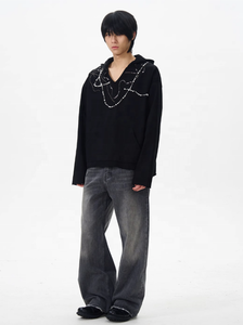 Jeans Vintage Lavados, Anchos, de Pierna Ancha, Cintura Media, 100% Algodón, Ecológicos, para Hombre y Mujer, Etiqueta Privada Personalizada Disponible, Alta Calidad - Product Image 2