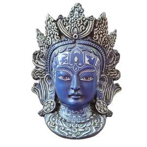 Máscara Tara, Artesanía de Resina Hecha a Mano, Decoración para el Hogar, Nepal, Budismo, Recuerdo Religioso - Product Image 3