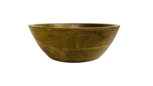 Bol en bois d'acacia pour salades et collations Vaisselle d'aspect biologique pour cuisines et maisons écologiques - Product Image 3