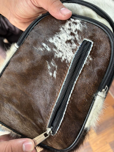 Handmade Cowhide Leather Sling <b>Bag</b> Western Boho Crossbody Chest <b>Bag</b> Vintage Rustic Festival Style Purse Low MOQ Bulk Order - Product Image 2