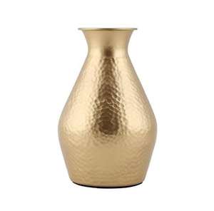 Maceta de Metal Martillado de Tamaño Pequeño, Florero de Metal, Último Modelo en Ventas, para Decoración de Mesa de Sala de Estar - Product Image 1