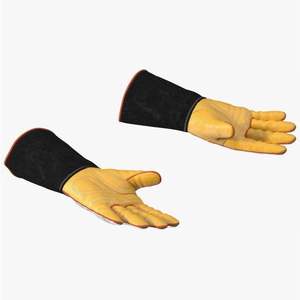 Gants de pompier en cuir ignifuges pour le sauvetage et le travail, avec sangle réfléchissante - Product Image 6