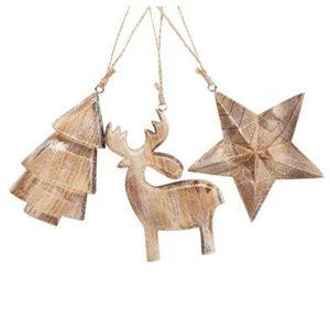 เครื่องประดับไม้คริสต์มาสสำหรับตกแต่งบ้านและงานอีเว้นท์ - Product Image 1