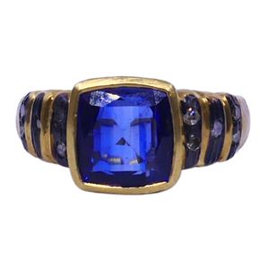 Wedding Wear 925 Sterling Silver Gold Plated Jewelry Ruby Gemstone Women Wear Classic <b>Couple</b> <b>Ring</b> - Product Image 5