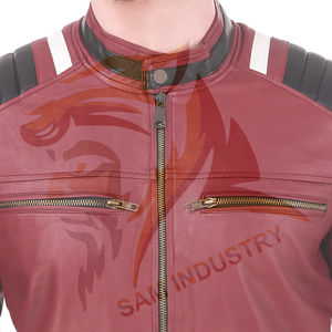 Factory Made Premium Quality <b>Lightweight</b> <b>Men</b> Leather Winter <b>Jacket</b> Wholesale Price New Style <b>Men</b> Leather Winter <b>Jacket</b> - Product Image 5