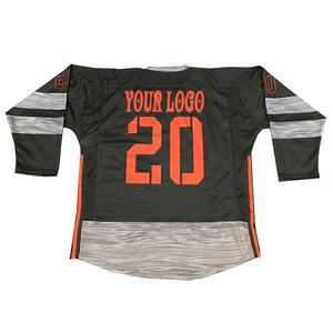 Conjunto de camisetas de hockey con logotipo personalizado de alta calidad, ropa de equipo de sublimación personalizada con impresión de nombre OEM para jugadores de hockey sobre hielo - Product Image 2