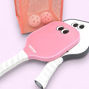 Ensemble de raquettes de pickleball TOPPRO T7026 en fibre de verre, rose et blanc, noyau en nid d'abeille en polymère, design léger - Product Image 3