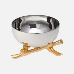 ชามตกแต่งรูปวงรีสีทอง งานศิลปะโลหะ ของตกแต่งบ้าน - Product Image 3
